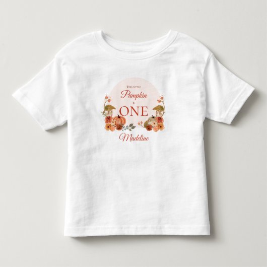 リトルパンプキン1歳の誕生日 トドラーTシャツ (正面)
