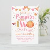リトルパンプキン2歳の誕生日おめでとう 招待状 (スタンド正面)