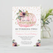 リトルパンプキン2歳の誕生日招待状 招待状 (スタンド正面)