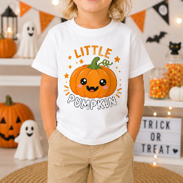 リトルパンプキン かわいい子供のハロウィンパンプキン ベビーTシャツ