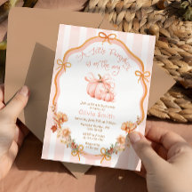 リトルパンプキン エレガントなリボン 花のベイビーシャワー