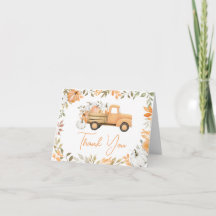リトルパンプキン オレンジ トラック 秋のベビーシャワー