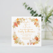 リトルパンプキン オータム バースデー パーティー ご招待 招待状 (スタンド正面)