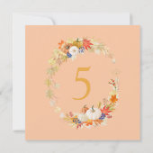 リトルパンプキン オータム バースデー パーティー ご招待 招待状 (裏面)