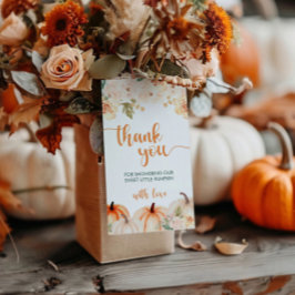 リトルパンプキン オータム フォール ベイビー シャワー ギフトタグ