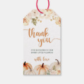 リトルパンプキン オータム フォール ベイビー シャワー ギフトタグ (正面)