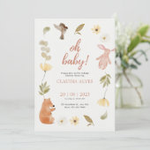 リトルパンプキン オータム フルール ベイビーシャワー 招待状 (スタンド正面)