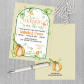 リトルパンプキン　ジェンダーニュートラル　秋のベイビーシャワー 招待状