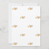 リトルパンプキン、トラックひまわりオータムベイビーシャワー 招待状 (裏面)