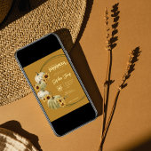 リトルパンプキン フォール ボヘミアンフローラル ベイビーシャワー 招待状