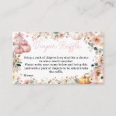 リトルパンプキン フラワーディーパーレル ベビーシャワー エンクロージャーカード (正面)