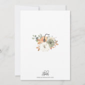 リトルパンプキン ベビーシャワー招待状 招待状 (裏面)