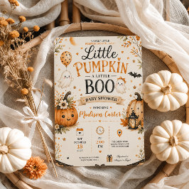 リトルパンプキン リトルブー ハロウィンベイビーシャワー 招待状