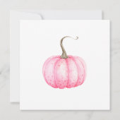 リトルパンプキン 水彩 ベビーシャワー招待状 招待状 (裏面)