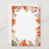 リトルパンプキン 秋のベイビーシャワー招待状 招待状 (裏面)