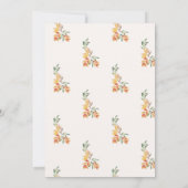 リトルパンプキン 秋の葉のベイビーシャワー 招待状 (裏面)