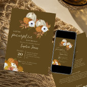 リトルパンプキン | 秋 | フラワーベイビーシャワー 招待状