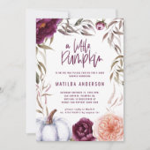 リトルパンプキン 秋 水彩 花 ベビーシャワー (正面)