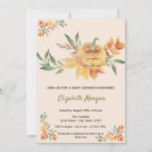 リトルパンプキン、葉ベビッグシャワー 招待状 (正面)