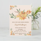 リトルパンプキン、葉ベビッグシャワー 招待状 (スタンド正面)