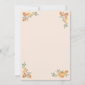 リトルパンプキン、葉ベビッグシャワー 招待状 (裏面)