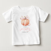 リトルパンプキン 誕生日1歳シャツ ベビーTシャツ (正面)