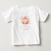 リトルパンプキン 1歳の誕生日シャツ ベビーTシャツ (正面)