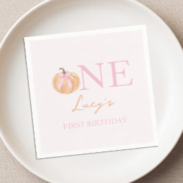 リトルパンプキン 1歳の誕生日 スタンダードカクテルナプキン