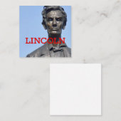 リトルパークのカスタマイズ可能なSqバスカードリンカーン スクエア名刺 (正面/裏面)