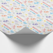 リトルパーソナライズされたかわいらしユニコーン包装紙 ラッピングペーパー (角)