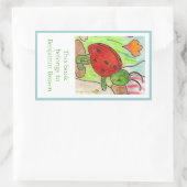 リトルパーティーバグ蔵書票 長方形シール (バッグ)