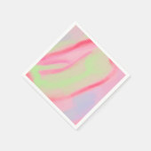 リトルパーティーバルーン動物ピンク絵を描誕生日 スタンダードカクテルナプキン (角)