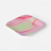 リトルパーティーバルーン動物ピンク絵を描誕生日 ペーパープレート (傾斜あり)