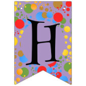 リトルパーティーモンスター紙吹雪誕生会 バンティングフラッグ (第2の旗)