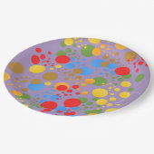 リトルパーティーモンスター紙吹雪誕生会 ペーパープレート (アングル)