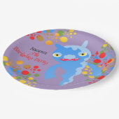 リトルパーティーモンスター紙吹雪誕生会 ペーパープレート (アングル)