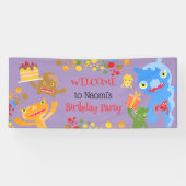 リトルパーティーモンスター紙吹雪誕生会 横断幕 (横)