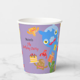 リトルパーティーモンスター紙吹雪誕生会 紙コップ