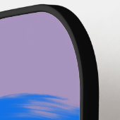 リトルパープル最高のグランパとモノグラームイニシャル ピックルボールラケット (左詳細)