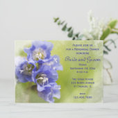 リトルパープル花結婚のリハーサルディナー 招待状 (スタンド正面)