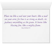 リトルパープル開花 – ソルの歌。8:6挨拶。カード (内部横(下))