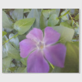 リトルパープル開花 ラッピングペーパー (フラット)