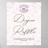 リトルパールおむつラッフルベビーシャワー ポスター (正面)