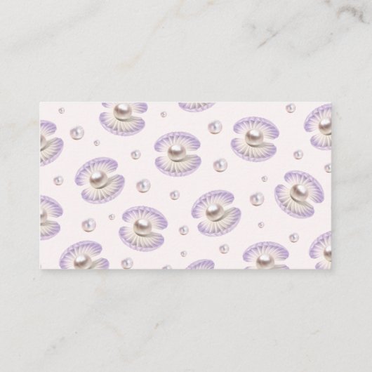 リトルパールおむつラッフル海ベビーシャワー エンクロージャーカード (裏面)