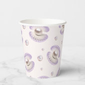 リトルパールウォーターカラーパープルシーシェルベビーショウ 紙コップ (裏面)