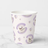 リトルパールウォーターカラーパープルシーシェルベビーショウ 紙コップ (正面)
