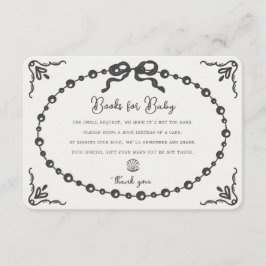 リトルパールコケット弓ブックスベビーインサート エンクロージャーカード