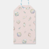 リトルパールシーシェル海ビーチベビーシャワー ギフトタグ (裏面)