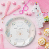 リトルパールシーシェル海ビーチベビーシャワー ペーパープレート (パーティー)