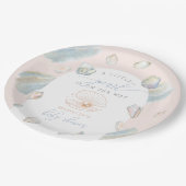 リトルパールシーシェル海ビーチベビーシャワー ペーパープレート (アングル)